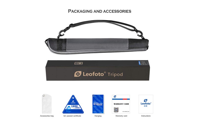 Leofoto Killer Kit MP-285C + LH-25 Ball Head 5 Section CF Travel Monopod Carbon Fiber 60" Tall 17" Folded 1/4" & 3/8" - Image 5